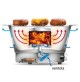 Barbecue portatile Tescoma bbq mini griglia fornacella carbonella 707210